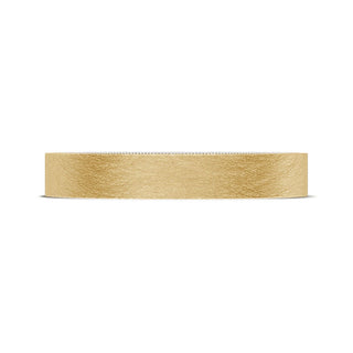 Classic Two-Tone Flat Wedding Band in Brushed Finish