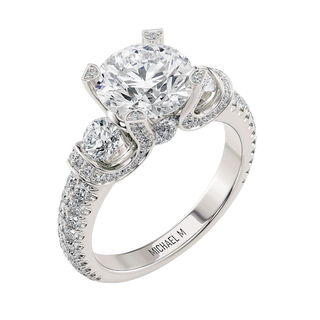 92=1.37CTW 8MM PLAT 3-STONE E/R
