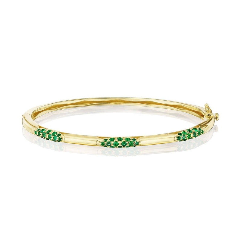 Bangle, Pulse Emerald, 3.25mm