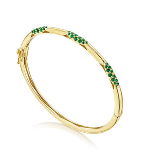 Bangle, Pulse Emerald, 3.25mm