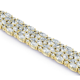 Diamond Mosaic Bracelet, Pear & Marquise
