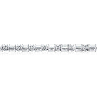 Diamond Tennis Necklace, Baguette & Round