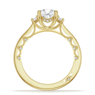 Cushion 3-Stone Engagement Ring