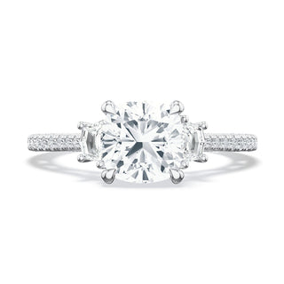 Cushion 3-Stone Engagement Ring