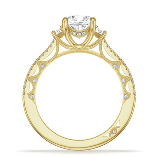 Cushion 3-Stone Engagement Ring