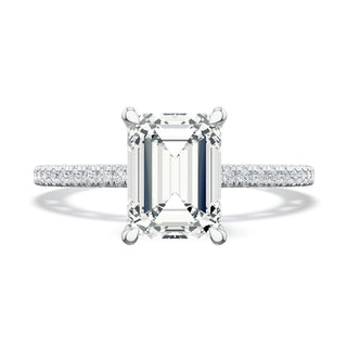 Emerald Solitaire Engagement Ring