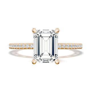 Emerald Solitaire Engagement Ring