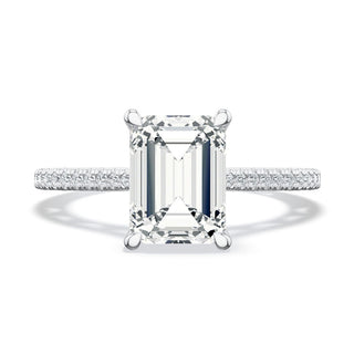 Emerald Solitaire Engagement Ring