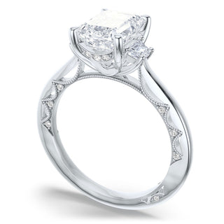 Emerald 3-Stone Engagement Ring