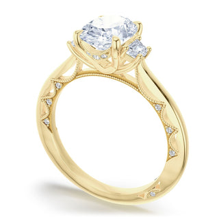 Oval 3-Stone Engagement Ring