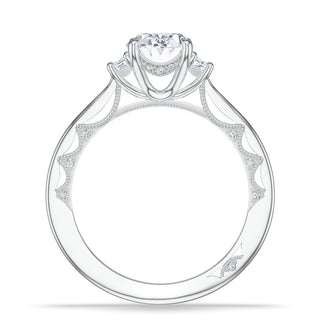 Oval 3-Stone Engagement Ring