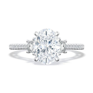 Oval 3-Stone Engagement Ring
