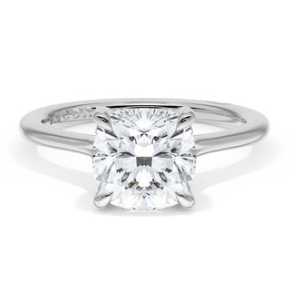 Cushion Solitaire Engagement Ring
