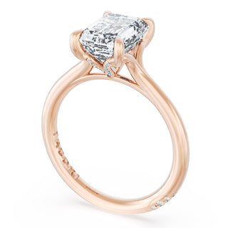 Emerald Solitaire Engagement Ring