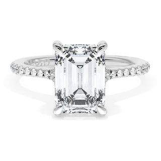 Emerald Solitaire Engagement Ring
