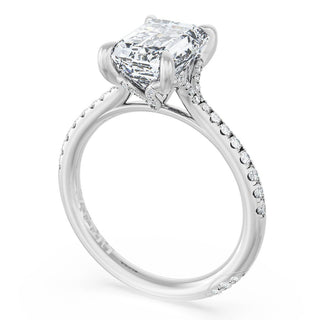 Emerald Solitaire Engagement Ring