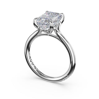 Emerald Solitaire Engagement Ring