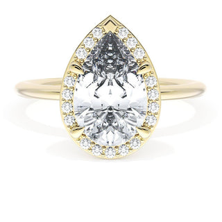 Pear Bloom Engagement Ring