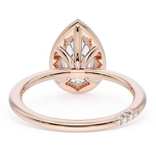 Pear Bloom Engagement Ring