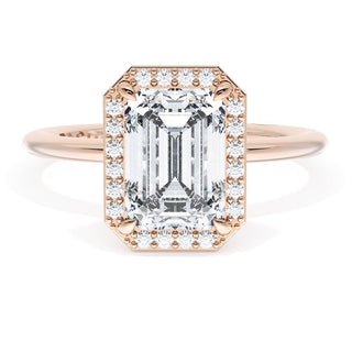 Emerald Bloom Engagement Ring