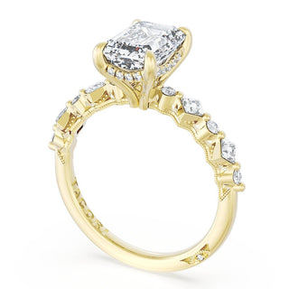 Emerald Solitaire Engagement Ring