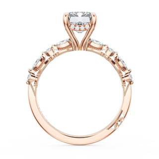 Emerald Solitaire Engagement Ring