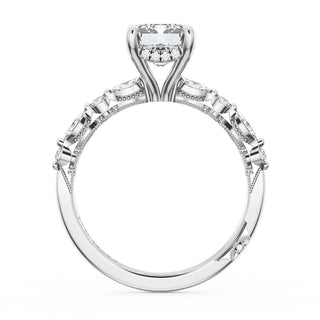 Emerald Solitaire Engagement Ring