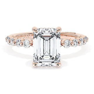 Emerald Solitaire Engagement Ring