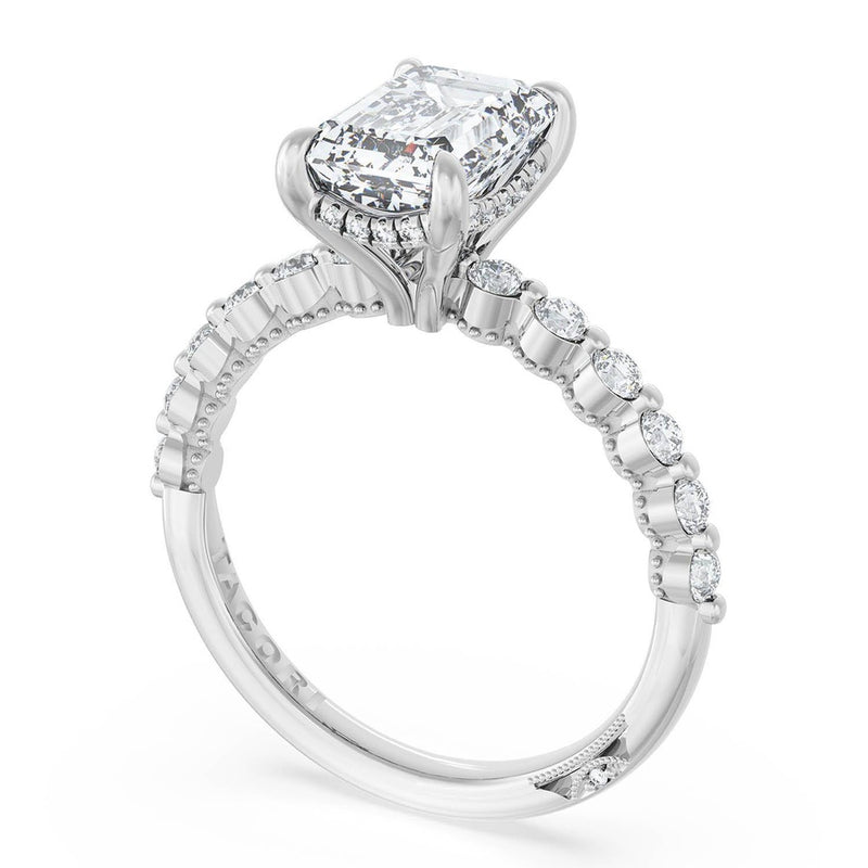 Emerald Solitaire Engagement Ring