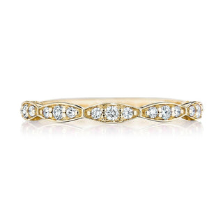 Marquise Design Wedding Band with Diamond