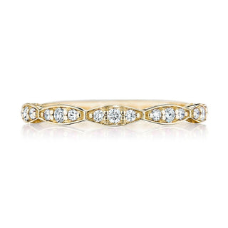 Marquise Design Wedding Band with Diamond