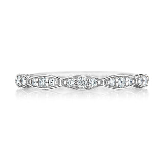 Marquise Design Wedding Band with Diamond