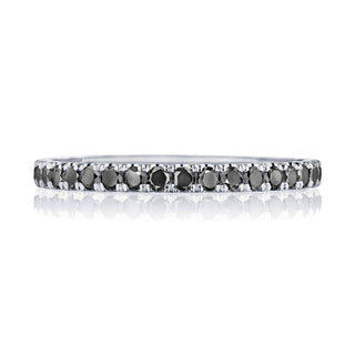 String of Black Diamonds Ring
