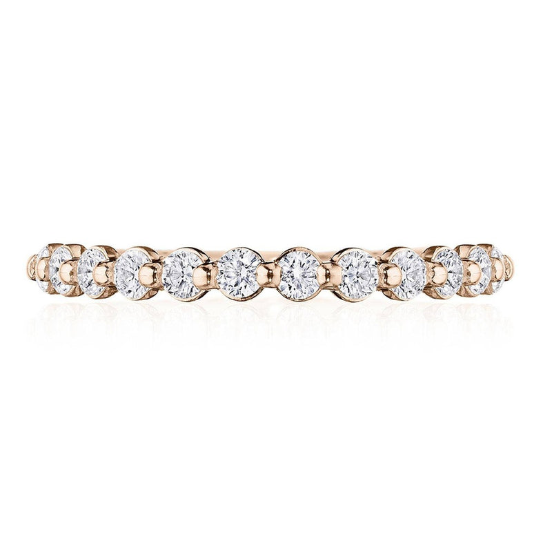 Round Diamond Wedding Band, 2mm