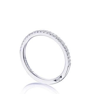 French Pavé Diamond Wedding Band - 1.5mm
