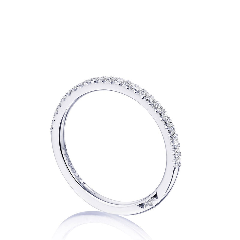 French Pavé Diamond Wedding Band - 1.5mm