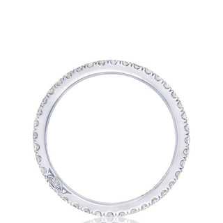 French Pavé Diamond Wedding Band - 1.5mm