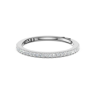 French Pavé Diamond Wedding Band - 1.5mm