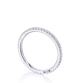 French Pavé Diamond Wedding Band - 1.5mm