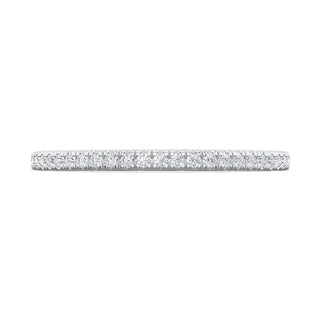 French Pavé Diamond Wedding Band
