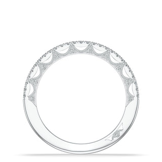 French Pavé Diamond Wedding Band