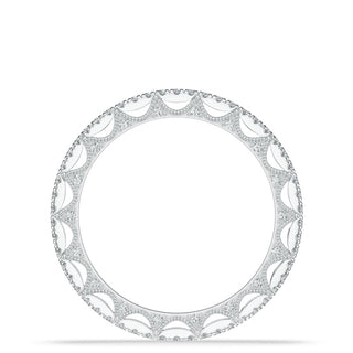 French Pavé Diamond Wedding Band