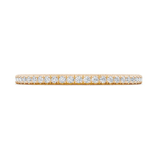 French Pavé Diamond Wedding Band