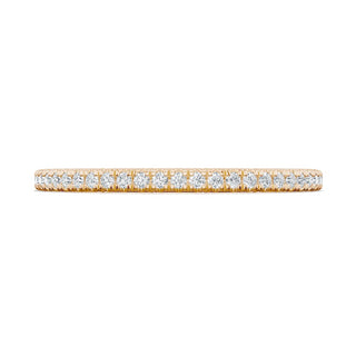 French Pavé Diamond Wedding Band