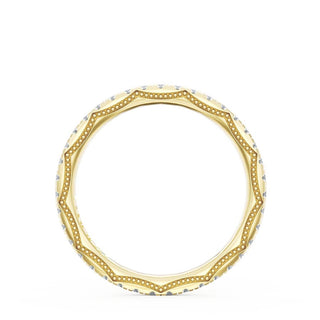 French Pavé Diamond Wedding Band, 2.0mm
