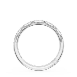 French Pavé Diamond Wedding Band, 2.0mm