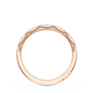 French Pavé Diamond Wedding Band, 2.0mm