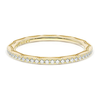 French Pavé Diamond Wedding Band, 1.70mm