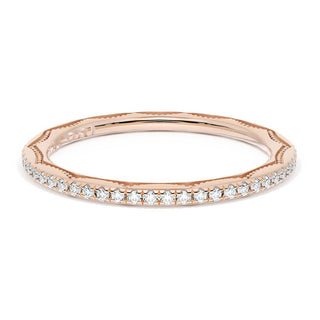 French Pavé Diamond Wedding Band, 1.70mm