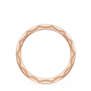French Pavé Diamond Wedding Band, 1.70mm